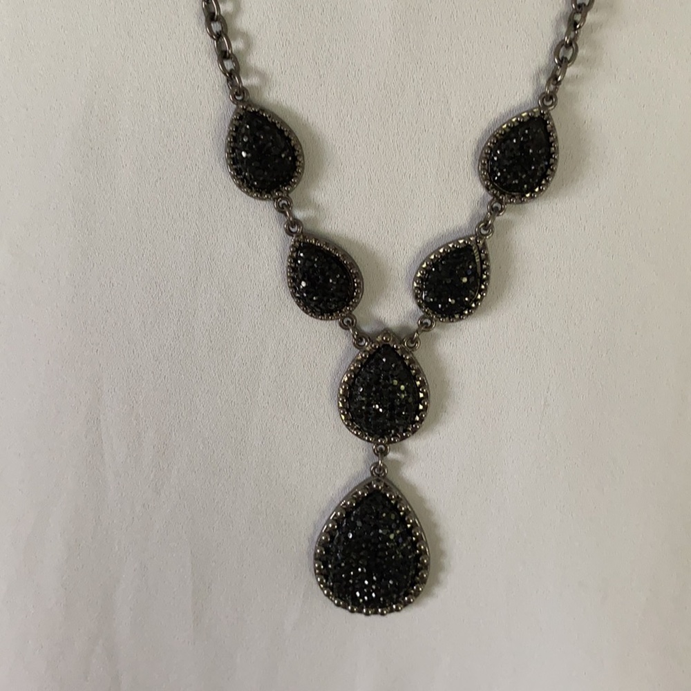 Vintage Drusey Drop Necklace